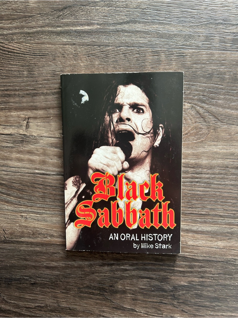 Black Sabbath: An Oral History by Mike Stark - Black & Red Cover